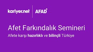 Afet Farkındalık Semineri [upl. by Alaek]