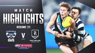 Geelong v Port Adelaide Highlights  Round 21 2023  AFL [upl. by Llebiram]