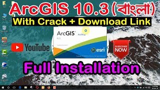 How to install ArcGIS 103 with crack  Bangla Tutorial  ArcGIS 103  Download  Cracking [upl. by Llewsor]