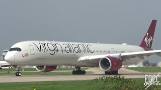 Virgin Atlantic A3501000 Take Off at Manchester Airport [upl. by Immanuel]