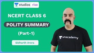 L1 NCERT Class 6 Polity Part1  NCERT Summaries  UPSC CSEIAS 2020  Sidharth Arora [upl. by Colligan]