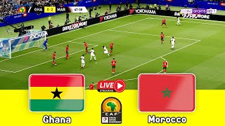 Ghana Vs Morocco  African Nations Championship 2023 Full Match  Chan 2022  eFootball Gameplay [upl. by Sella389]