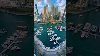 Beautiful afternoon in Dubai Marina ☀️ dubaimarina dubai waterfrontliving dubailife [upl. by Gaulin]