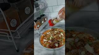 fajita pizza at home recipe food recipe homemade bread foodie pizza delicious yummy [upl. by Airrehs980]