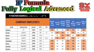 IF Formula in Excel in Tamil  Beginner to Expert  SELVAKNOW  Tamil [upl. by Ydoow490]