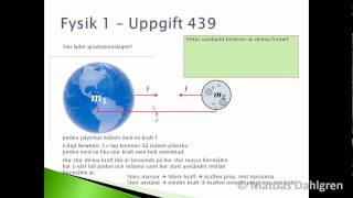 Fysik 1  Uppgift 439wmv [upl. by Olenolin]