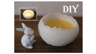 DIY Kerzen für Ostern basteln  make your own Easter candles [upl. by Yellat]