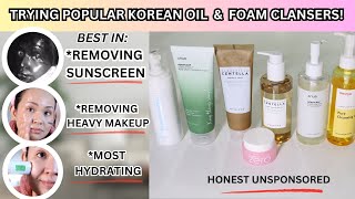 VIRAL Korean Oil amp Foam Cleansers Which is the Best [upl. by Lebam]