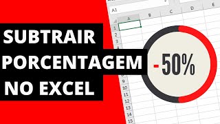 Como Subtrair Porcentagem no Excel [upl. by Akenaj]