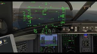 Landing at Boston Logan Intl Airport KBOS XP11 pilots view [upl. by Ahcropal]