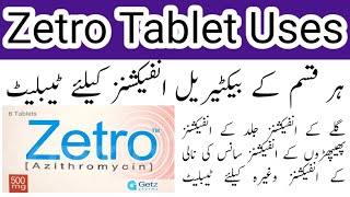 Zetro Tablet Uses in Urdu  Azithromycin Tablet Side Effects  Zetro Tablet Dosage [upl. by Dal]