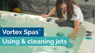 Guide to understanding using and cleaning the jets  Vortex Spas™ amp Swim Spas [upl. by Introc]