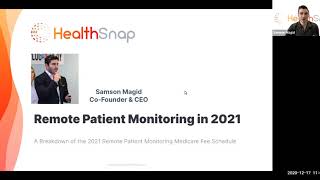 A Look Ahead A Breakdown of the 2021 Remote Patient Monitoring Medicare Fee Schedule [upl. by Hoshi]