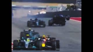 Fernando Alonso crash with Lance Stroll  2022 Austin Grand Prix [upl. by Damour]