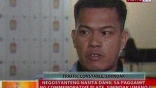 BT Negosyanteng nasita dahil sa commemorative plate sinindak umano ang isang MMDA constable [upl. by Enined697]