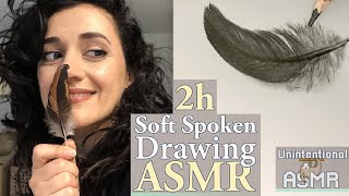 Unintentional ASMR ✏️ 2h Soft Spoken Drawing Tutorials Beautiful Accent Pencil amp Pastel Sounds [upl. by Enylodnewg649]