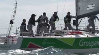 Spi Ouest France ITW Fabien Henry skipper Groupama 34 [upl. by Dustie]