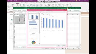 comment intégrer un graphique réalisé avec Excel sur OneNote [upl. by Asseralc]