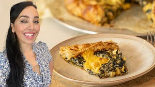 How to Make THE BEST Greek Spinach Pie  SPANAKOPITA with homemade phyllo [upl. by Haase]