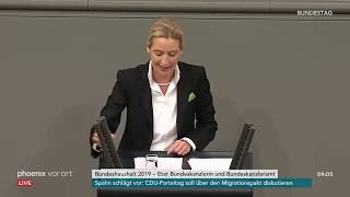 Generaldebatte im Bundestag Rede von Alice Weidel am 21112018 [upl. by Entruoc]