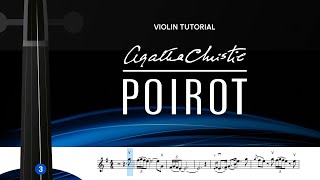 Agatha Christies Poirot Opening Theme Violin Tutorial [upl. by Arnon484]