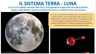 IL SISTEMA TERRA  LUNA [upl. by Aerdnna507]