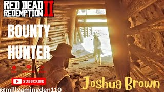 Capturing Joshua Brown Alive  Strawberry Bounty Hunting Mission  Red Dead Redemption 2 [upl. by Hewe]