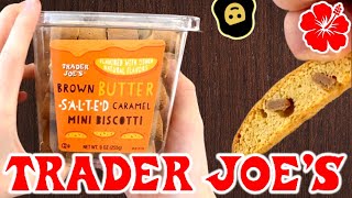 Brown Butter Salted Caramel Mini Biscotti  Trader Joe’s Product Review [upl. by Vern]