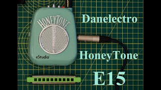 Danelectro Honeytone E15 pocket amplifier  on harmonica [upl. by Anavahs]