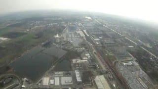 Start vom Flughafen Braunschweig EDVE und Flug übers VWWerk Wolfsburg HD [upl. by Jilleen466]