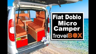 FIAT DOBLO MICRO CAMPER CONVERSION [upl. by Enomis832]