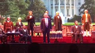 AWESOME crowd reaction to Donald Trump animatronic at Disneys Hall of Presidents [upl. by Kramer668]