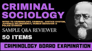 Criminology Board Exam Reviewer Criminal Sociology Sample QampA [upl. by Pero]