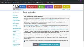 CAO Demo Application Other important parts of the CAO Application that must be completed [upl. by Ydoow]