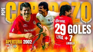 El día que CARDOZO DESPEDAZÓ la LIGA MX con 36 GOLES 😈 El récord del PRÍNCIPE en el APERTURA 2002 ⚽ [upl. by Lathrope437]