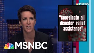 Maddow to Trump You Had One Job Virus Response Needs Competent Leadership  Rachel Maddow  MSNBC [upl. by Vigor]