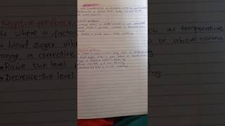 What is homeostasis Positive and negative feedback explained🔥🔥🔥🥰💯✅ milkahwambui6693 [upl. by Odrarebe441]