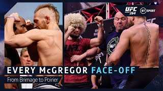 Every Conor McGregor faceoff in the UFC [upl. by Zavala]