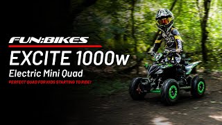 EXCITE 1000w 36v Premium Kids Electric Mini Quad Bike [upl. by Vick]