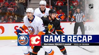 Islanders  Flames 1118  NHL Highlights 2023 [upl. by Ysor680]