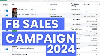 Facebook Ads Course 2024  Running FB Sales Campaign [upl. by Powder]