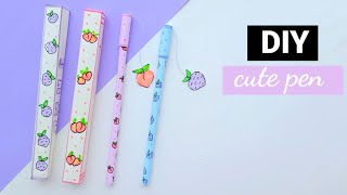 DIY homemade cute pen decoration How to make pen decoration homemade pen idea  shorts [upl. by Nortad]