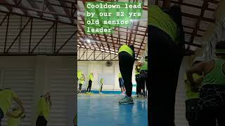 Cooldown lead by our 82 yrs old leader cooldown zumbalover danceworkout zumba [upl. by Aneral]