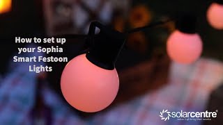 How to set up Sophia Festoon Lights amp how they work [upl. by Clarabelle]