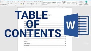 How to Create a Table of Contents in Word [upl. by Ahsoet179]