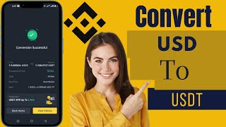 How To Convert USD to USDT On Binance Quick And Easy [upl. by Aihsek]