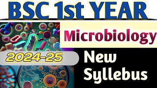 bsc 1st year microbiology new syllabus 202425 bsc microbiology [upl. by Amity]