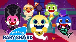 ✨New Baby Sharks Haunted House  Baby Shark Halloween  Halloween Sharks  Baby Shark Official [upl. by Aneri]