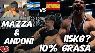 Tomas Mazza ó AndoniFitness con 115Kg a 10 de Grasa España vs Argentina [upl. by Church]