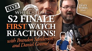 The Wheel of Time S2 Finale LIVE 1st Watch amp React with Brandon Sanderson amp Daniel Greene [upl. by Maharba57]